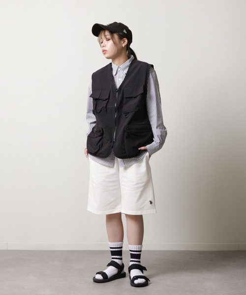 U.S. POLO ASSN.（ユーエスポロアッスン）の「【U.S.POLOASSN.】 ワンポイント刺繍 ヘビーウェイト スウェット ショートパンツ / ハーフパンツ（スウェットパンツ・メンズ・ブラック/ブラック系/ネイビー/オフホワイト/グレー・X-LARGE/LARGE/MEDIUM）」の12枚目の写真