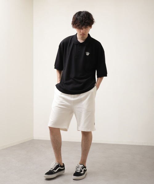 U.S. POLO ASSN.（ユーエスポロアッスン）の「【U.S.POLOASSN.】 ワンポイント刺繍 ヘビーウェイト スウェット ショートパンツ / ハーフパンツ（スウェットパンツ・メンズ・ブラック/ブラック系/ネイビー/オフホワイト/グレー・X-LARGE/LARGE/MEDIUM）」の6枚目の写真