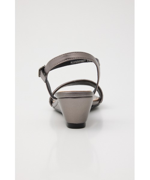 STACCATO(スタッカート)の「メタリックコスモスサンダル(サンダル・レディース・ピンクゴールド/グレー・23.5cm/24cm/24.5cm/23cm/22.5cm)」の3枚目の写真