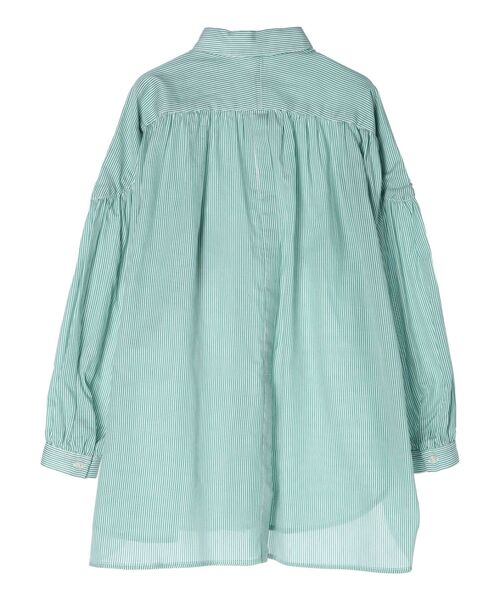 アメリ シャツ 夏服 チュニック 夏服 ギャザー スタンドカラー プルオーバー Ameri VINTAGE - アメリ シャツ 夏服 チュニック 夏服 ギャザー