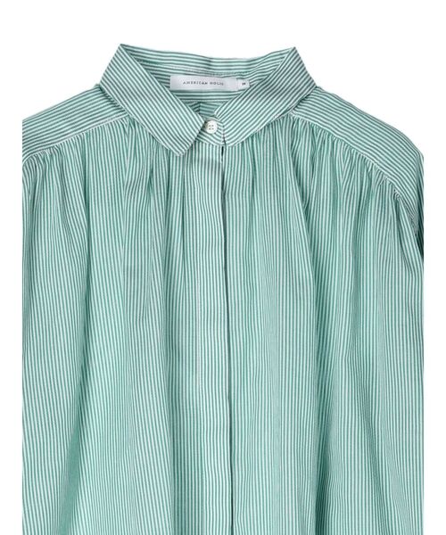 AMERICAN HOLIC(アメリカンホリック)の「カルゼギャザーシャツチュニック(シャツ/ブラウス・レディース・グリーン系その他3/ブルー系その他4/オフホワイト/ネイビー/ピンク・L/M)」の22枚目の写真