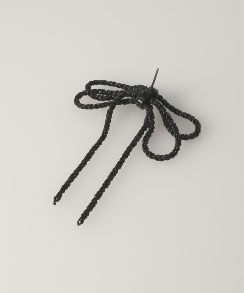 GOLDY（ゴールディ）の「レイヤード チェーン リボン ピアス（ピアス（両耳用）・レディース・ゴールド/ブラウン/ブラック/シルバー・FREE）」の9枚目の写真