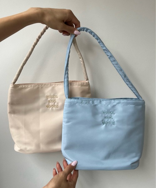 Sorriso（ソリッソ）の「ワンポイント ハンドバッグ（ハンドバッグ・レディース・ブルー/オフホワイト・F）」の4枚目の写真