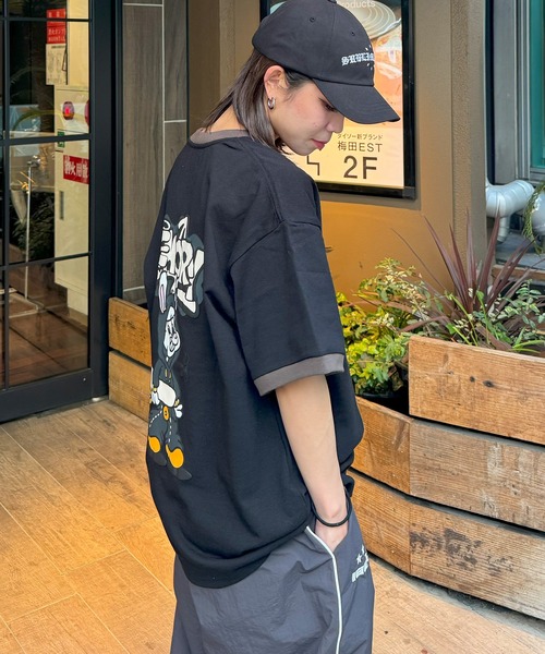 #MEMORY(メモリー)の「【MEMORY】ウサギ リンガーネック Tシャツ / NEW JACK コラボ Tシャツ(Tシャツ/カットソー・メンズ・ブラック/ホワイト/グリーン・FREE)」の14枚目の写真