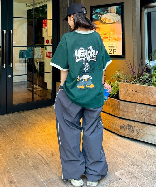 #MEMORY(メモリー)の「【MEMORY】ウサギ リンガーネック Tシャツ / NEW JACK コラボ Tシャツ(Tシャツ/カットソー・メンズ・ブラック/ホワイト/グリーン・FREE)」の21枚目の写真