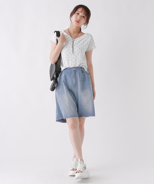 repipi armario（レピピ アルマリオ）の「デニムホックショートパンツ（デニムパンツ・キッズ・ブラック系/ライトブルー/その他・SMALL/MEDIUM/LARGE）」の14枚目の写真