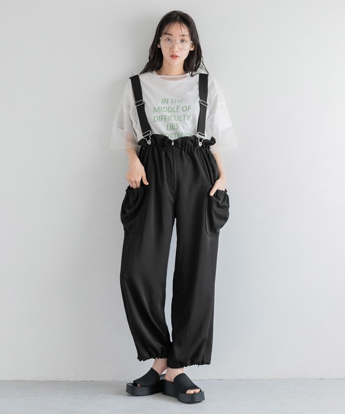 LOWRYS FARM（ローリーズファーム）の「レース／チュールアソートＴシャツ　 127291（Tシャツ/カットソー・レディース・ブラック/オフホワイト/ホワイト系その他/ブラック系その他・FREE）」の12枚目の写真