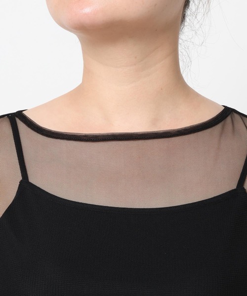 LOWRYS FARM（ローリーズファーム）の「レース／チュールアソートＴシャツ　 127291（Tシャツ/カットソー・レディース・ブラック/オフホワイト/ホワイト系その他/ブラック系その他・FREE）」の6枚目の写真