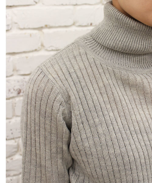 CIAOPANIC（チャオパニック）の「【ＷＥＢ・新宿店限定】【Ciaopanic】AC/Wリブタートルネック（ニット/セーター・レディース・アイボリー/ブラック/グレー・FREE）」の6枚目の写真