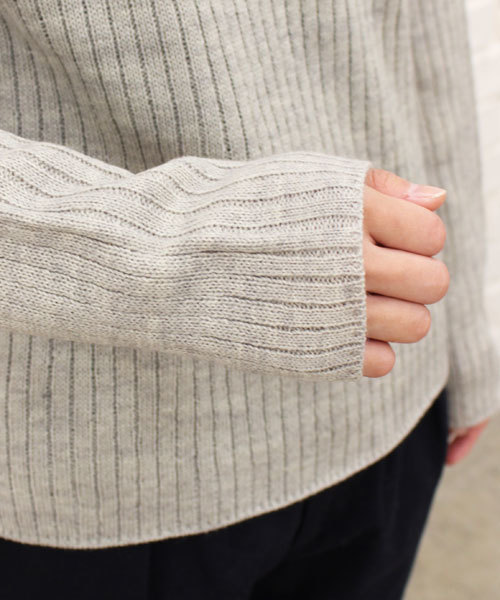 CIAOPANIC（チャオパニック）の「【ＷＥＢ・新宿店限定】【Ciaopanic】AC/Wリブタートルネック（ニット/セーター・レディース・アイボリー/ブラック/グレー・FREE）」の8枚目の写真