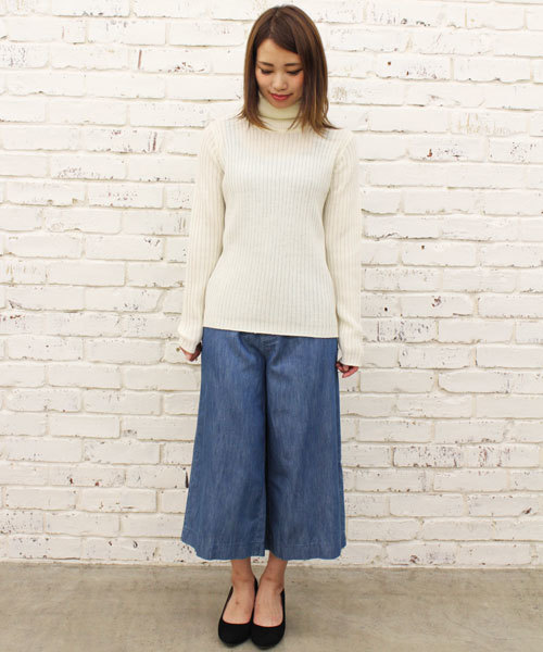 CIAOPANIC（チャオパニック）の「【ＷＥＢ・新宿店限定】【Ciaopanic】AC/Wリブタートルネック（ニット/セーター・レディース・アイボリー/ブラック/グレー・FREE）」の9枚目の写真