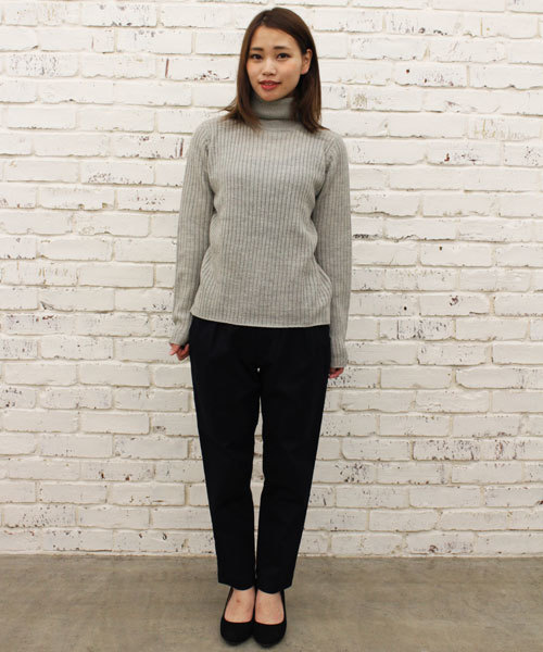 CIAOPANIC（チャオパニック）の「【ＷＥＢ・新宿店限定】【Ciaopanic】AC/Wリブタートルネック（ニット/セーター・レディース・アイボリー/ブラック/グレー・FREE）」の12枚目の写真
