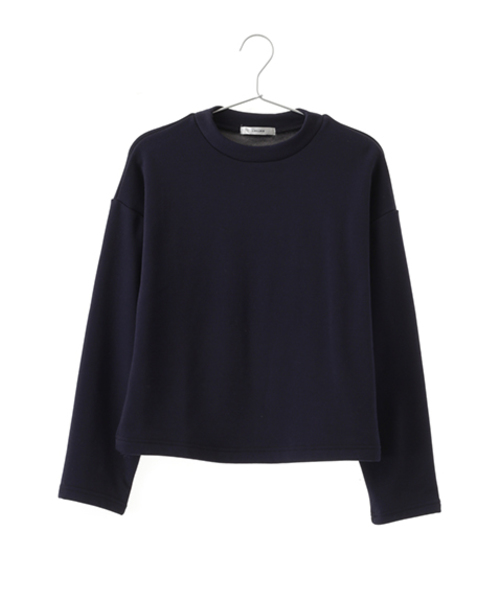 Green　Parks（グリーンパークス）の「・ｳﾗﾎﾞｱﾌﾟﾙｵｰﾊﾞｰ（Tシャツ/カットソー・レディース・ネイビー/ワインレッド/杢グレー/チャコールグレー・FREE）」の3枚目の写真