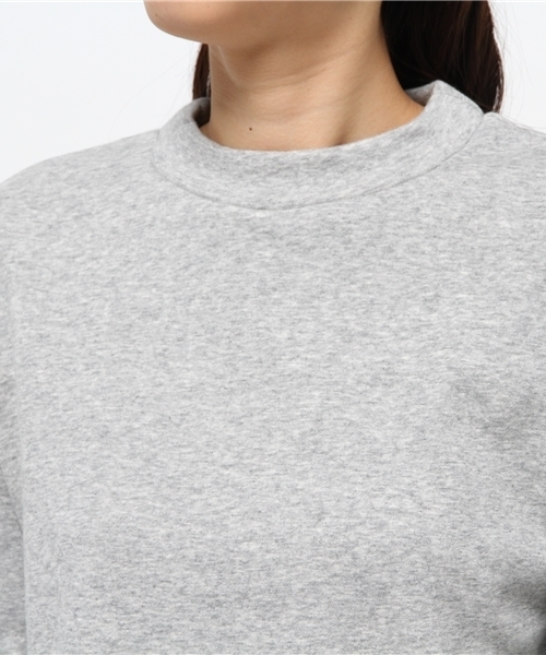 Green　Parks（グリーンパークス）の「・ｳﾗﾎﾞｱﾌﾟﾙｵｰﾊﾞｰ（Tシャツ/カットソー・レディース・ネイビー/ワインレッド/杢グレー/チャコールグレー・FREE）」の8枚目の写真