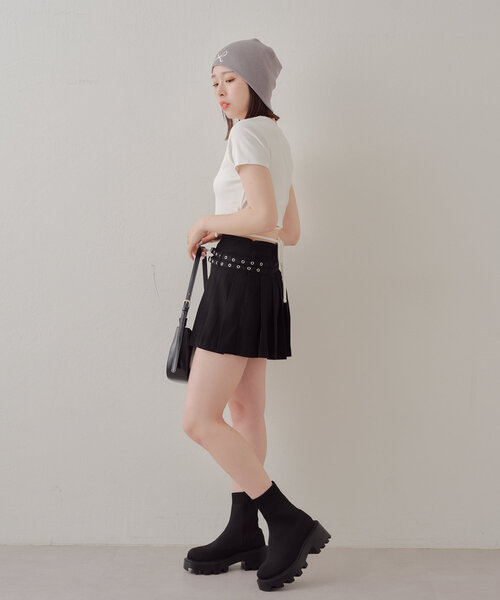 Chico（チコ）の「リボン刺繍ビーニー（ハット・レディース・アイボリー/ブラック/グレー・FREE）」の19枚目の写真