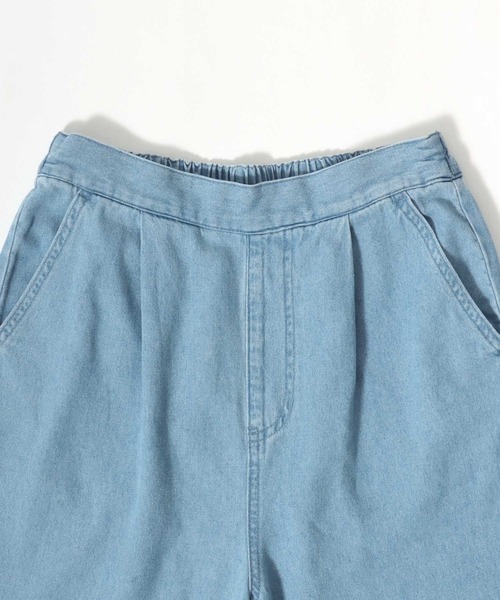 Salong hameu(サロン ハミュー)の「フロントリボンのデニムビスチェ&ワイドパンツ セットアップ レディース/上下2点セット(アンサンブル・レディース・サックスブルー/ケミカルウォッシュ/ブラック系その他・L/M)」の20枚目の写真