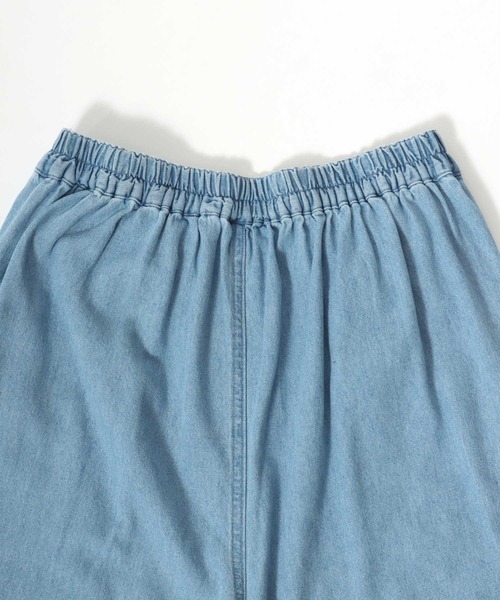 Salong hameu(サロン ハミュー)の「フロントリボンのデニムビスチェ&ワイドパンツ セットアップ レディース/上下2点セット(アンサンブル・レディース・サックスブルー/ケミカルウォッシュ/ブラック系その他・L/M)」の21枚目の写真