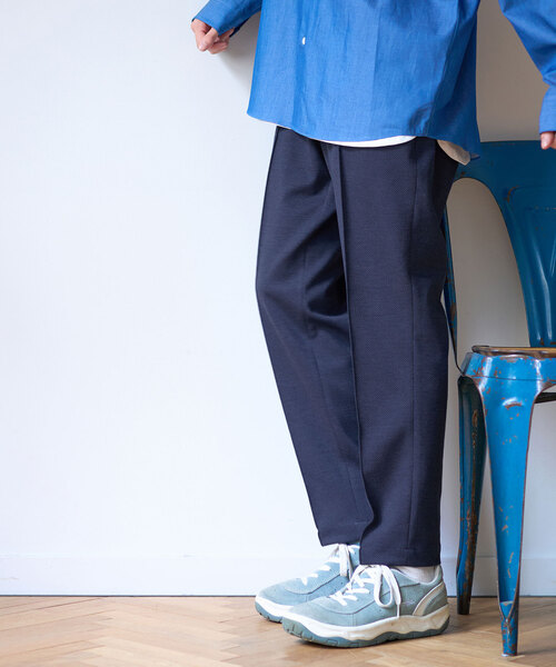 417 EDIFICE(フォーワンセブンエディフィス)の「”INFITEX” ドビーイージースラックス(スラックス・メンズ・チャコールグレー/ブラック/ネイビー・SMALL/MEDIUM/LARGE/X-LARGE)」の7枚目の写真