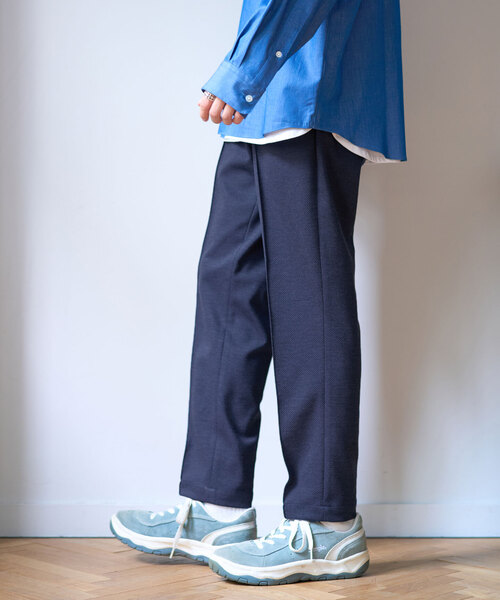 417 EDIFICE(フォーワンセブンエディフィス)の「”INFITEX” ドビーイージースラックス(スラックス・メンズ・チャコールグレー/ブラック/ネイビー・SMALL/MEDIUM/LARGE/X-LARGE)」の8枚目の写真