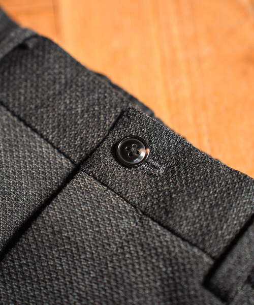 417 EDIFICE(フォーワンセブンエディフィス)の「”INFITEX” ドビーイージースラックス(スラックス・メンズ・チャコールグレー/ブラック/ネイビー・SMALL/MEDIUM/LARGE/X-LARGE)」の11枚目の写真