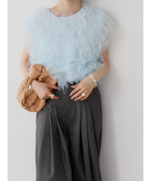 Katrin TOKYO,tulle frill blouse - WEAR