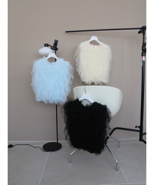 tulle frill blouse（シャツ/ブラウス）｜Katrin TOKYO（カトリーン 