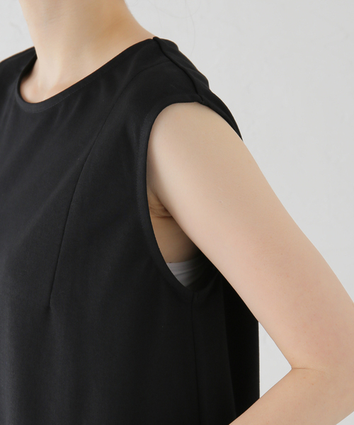 La TOTALITE（ラトータリテ）の「配色カットワンピース（ワンピース・レディース・ブルー/ベージュ/ブラック・FREE）」の18枚目の写真