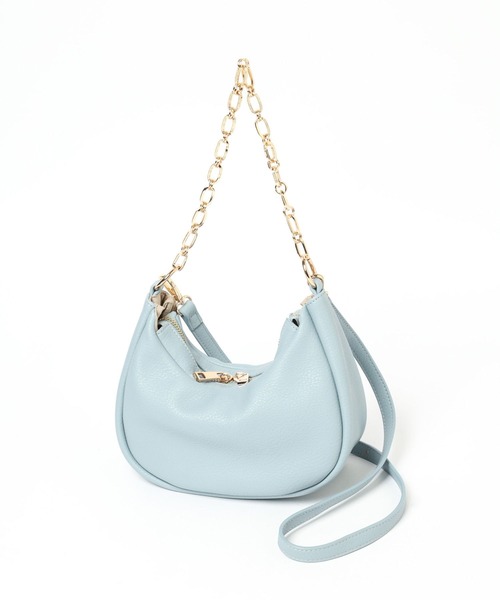 BAYFLOW（ベイフロー）の「マルチWAYチェーンバッグ（ショルダーバッグ・レディース・シルバー/サックスブルー/ブラック・FREE）」の16枚目の写真