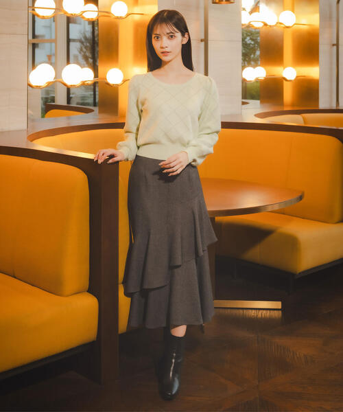 JILL by JILL STUART（ジルバイジルスチュアート）の「◇ロゴミディブーツ（ブーツ・レディース・ベージュ/ブラック・LARGE/MEDIUM/SMALL）」の18枚目の写真