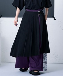 Ellno Loset（エルノロゼット）の「プリーツラップレイヤードスカート（スカート・メンズ）」