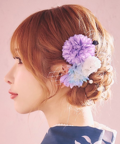 着物 浴衣 ヘアアクセサリー 楽天市場】【8/11まで5％OFFクーポン】Tika フラワーモチーフ髪