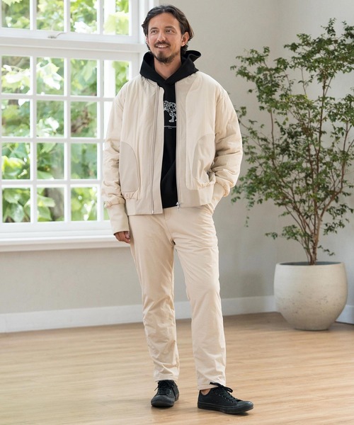 CALL&RESPONSE（コールアンドレスポンス）の「mpa3524-ティラノサウルス-プリントパーカー-ダンボールニット（パーカー・メンズ・ブラック/ホワイト・2/4/5）」の13枚目の写真