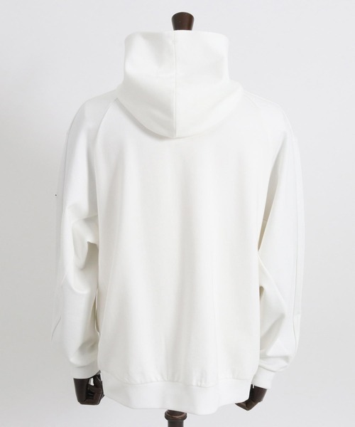 CALL&RESPONSE（コールアンドレスポンス）の「mpa3524-ティラノサウルス-プリントパーカー-ダンボールニット（パーカー・メンズ・ブラック/ホワイト・2/4/5）」の18枚目の写真