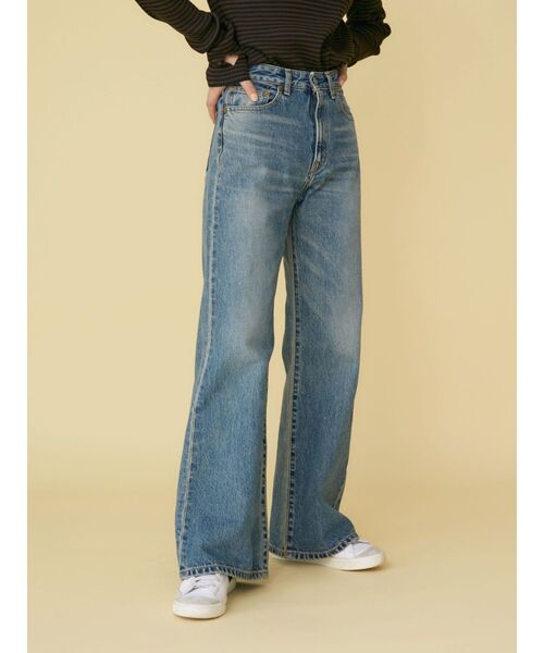 Ungrid（アングリッド）の「ハイウエストフレアデニム（デニムパンツ・レディース・ブルー・24inch/25inch/26inch）」の2枚目の写真
