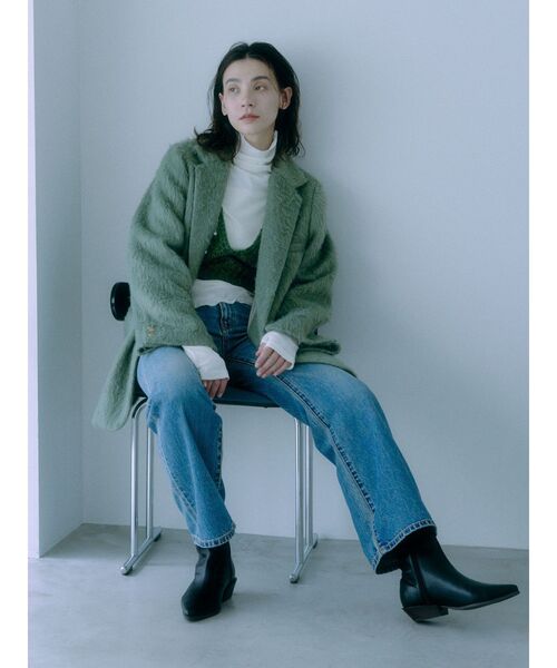 Ungrid（アングリッド）の「ハイウエストフレアデニム（デニムパンツ・レディース・ブルー・24inch/25inch/26inch）」の4枚目の写真