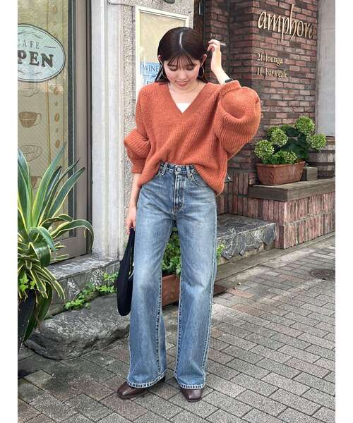 セール】ハイウエストフレアデニム（デニムパンツ）｜Ungrid（アン  