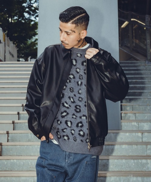 Subciety（サブサエティ）の「LEOPARD SHAGGY KNIT（ニット/セーター・メンズ・ブラック/オリーブ/ブラウン・MEDIUM/LARGE/X-LARGE）」の10枚目の写真