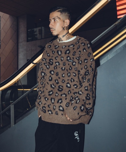Subciety（サブサエティ）の「LEOPARD SHAGGY KNIT（ニット/セーター・メンズ・ブラック/オリーブ/ブラウン・MEDIUM/LARGE/X-LARGE）」の11枚目の写真