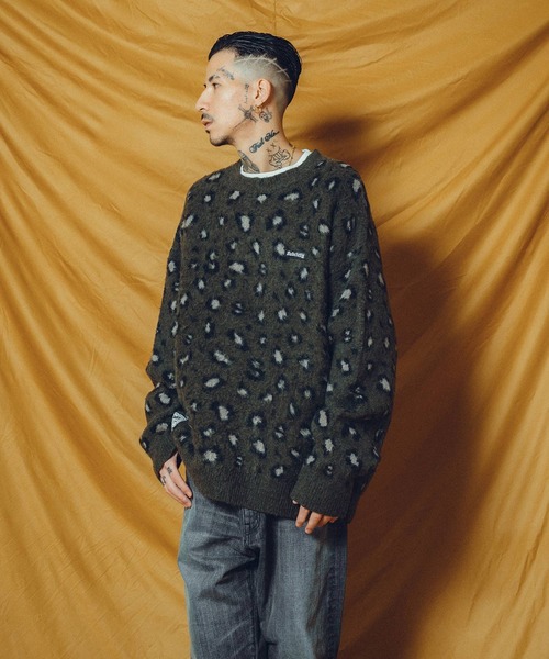 Subciety（サブサエティ）の「LEOPARD SHAGGY KNIT（ニット/セーター・メンズ・ブラック/オリーブ/ブラウン・MEDIUM/LARGE/X-LARGE）」の12枚目の写真