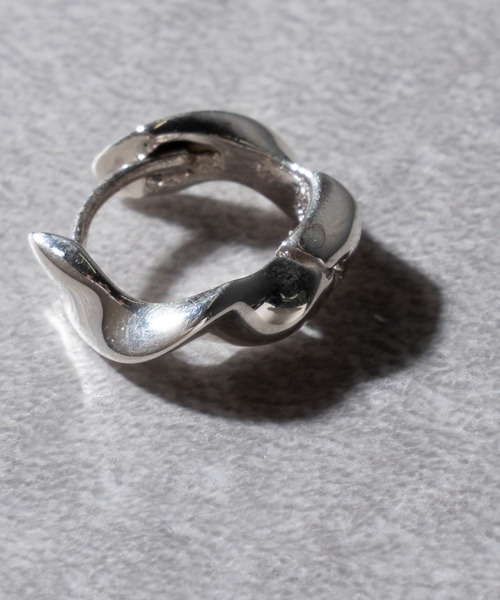 セール】【MAISON CLUB】Nuance Twist Hoop Pierce Silver925