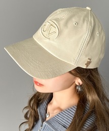 Java | 《Javaジャバコラボ》インパクトを与える主役キャップ。フェイクレザーサイドロゴスタッズキャップ(キャップ)