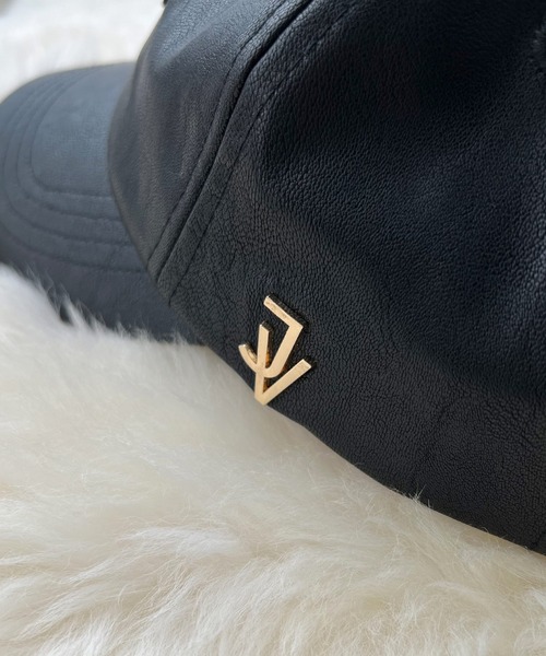 Java（ジャバ）の「《Javaジャバコラボ》インパクトを与える主役キャップ。フェイクレザーサイドロゴスタッズキャップ（キャップ・レディース・アイボリー/ブラック/ブラウン・ONE SIZE）」の14枚目の写真