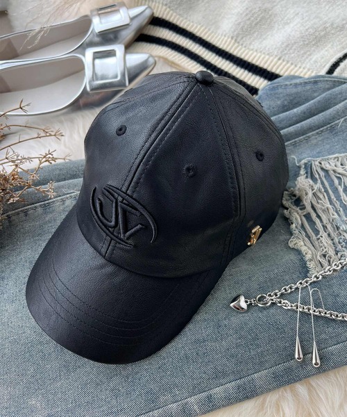 Java（ジャバ）の「《Javaジャバコラボ》インパクトを与える主役キャップ。フェイクレザーサイドロゴスタッズキャップ（キャップ・レディース・アイボリー/ブラック/ブラウン・ONE SIZE）」の12枚目の写真