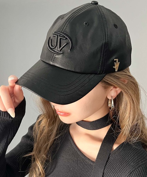 Java（ジャバ）の「《Javaジャバコラボ》インパクトを与える主役キャップ。フェイクレザーサイドロゴスタッズキャップ（キャップ・レディース・アイボリー/ブラック/ブラウン・ONE SIZE）」の10枚目の写真