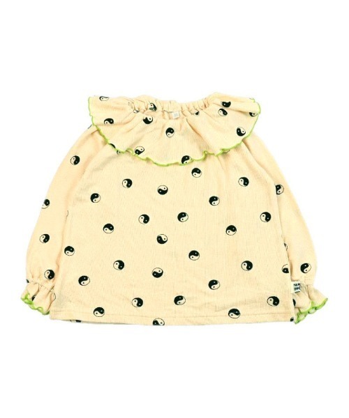 HOGAN RANCH WEAR（ホーガンランチウエア）の「パイルフリルカラーカットソー（Tシャツ/カットソー・キッズ・ミント/レッド/グリーン/ピンク/ライトブルー/オフホワイト・80/90/100/110/120/130/140/150）」の2枚目の写真