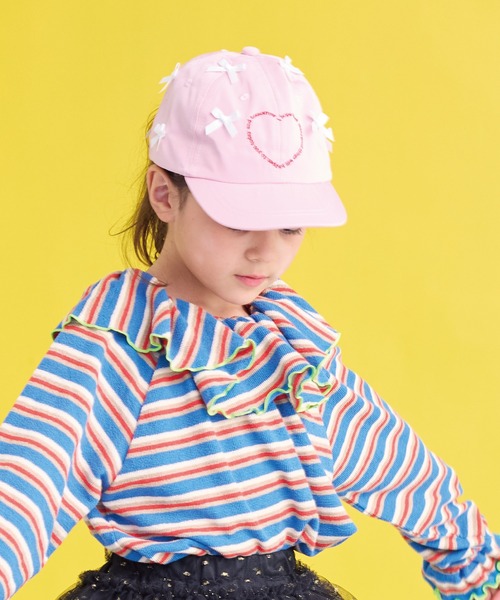 HOGAN RANCH WEAR（ホーガンランチウエア）の「パイルフリルカラーカットソー（Tシャツ/カットソー・キッズ・ミント/レッド/グリーン/ピンク/ライトブルー/オフホワイト・80/90/100/110/120/130/140/150）」の14枚目の写真