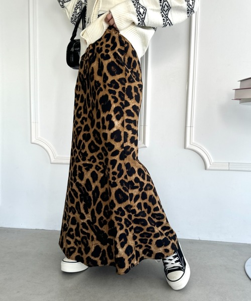 セール】レオパードマキシスカート（スカート）｜SOLLON.（ソルロン