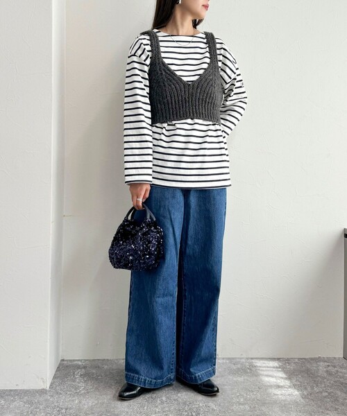 fredy emue（フレディエミュ）の「スパンコール丸手2WAYバッグ（ショルダーバッグ・レディース・ネイビー/ブラック・FREE）」の11枚目の写真