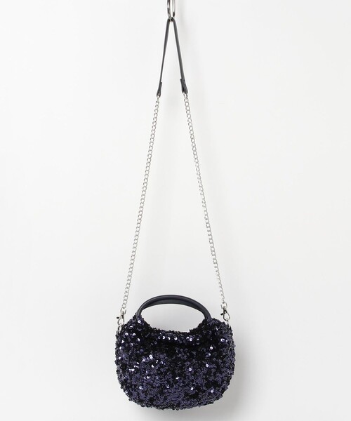 fredy emue（フレディエミュ）の「スパンコール丸手2WAYバッグ（ショルダーバッグ・レディース・ネイビー/ブラック・FREE）」の18枚目の写真