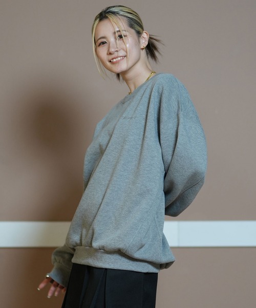 ムラサキスポーツ(ムラサキスポーツ)の「RIKKA FEMME/リッカファム トレーナー RF24FW20(スウェット・レディース・ダークグレー/アイボリー・FREE)」の11枚目の写真